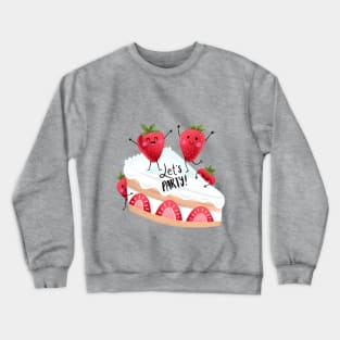 Strawberry Party Crewneck Sweatshirt